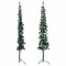 vidaXL Artificial Half Christmas Tree Green PVC, Steel 94.5 in